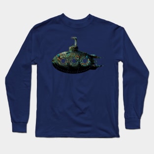 Trippy Psychedelic Submarine Long Sleeve T-Shirt